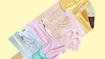 Clothes ice lolly collage