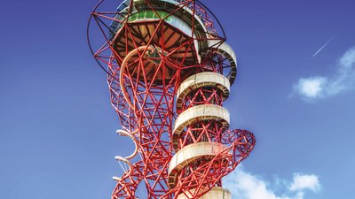 The ArcelorMittal Orbit from below