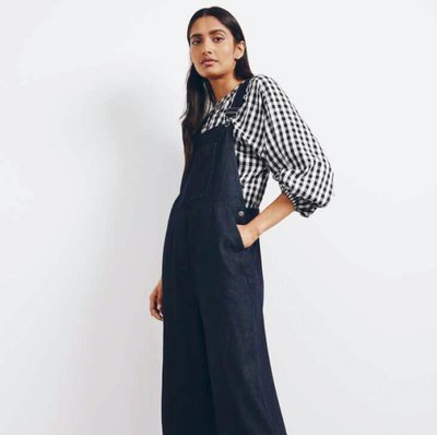 Woman wearing dungarees