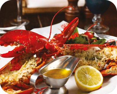 Lobster on a plate