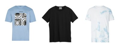Blue tshirt pattern black tie dye black white tshirt
