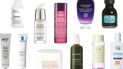 A collection of beauty products
