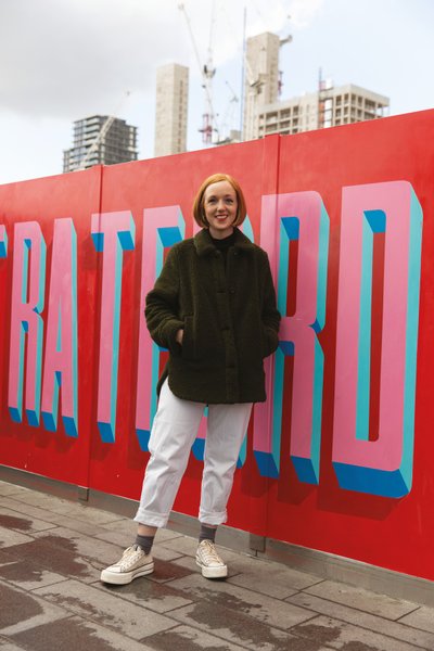 Woman colourful mural