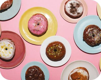 Doughnuts from above