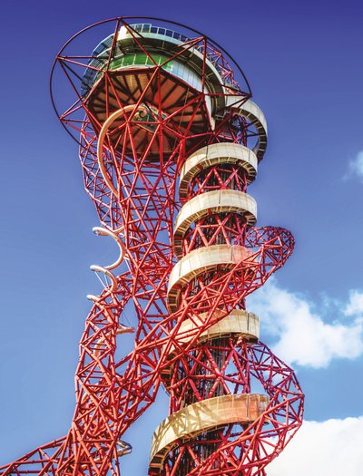 The ArcelorMittal Orbit from below