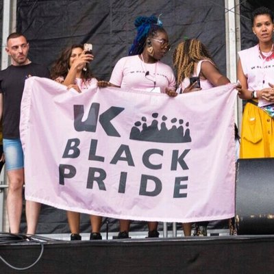 UK lLack Pride banner