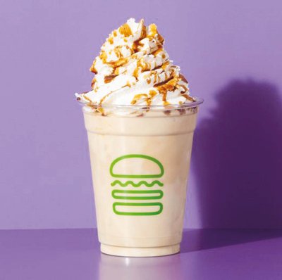 Milkshake topped with whipped cream