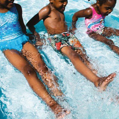 Children in pool