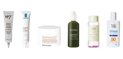 A collection of six beauty products